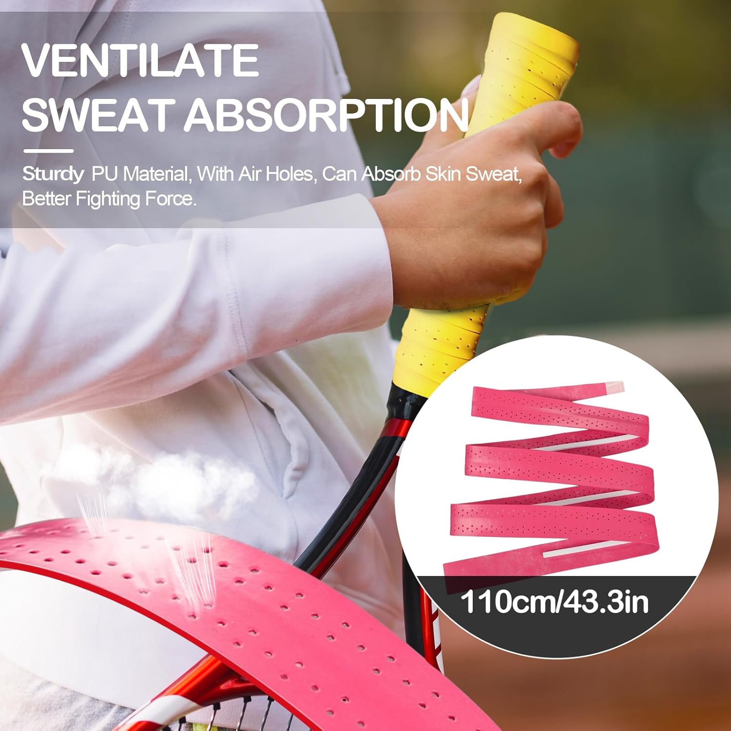 4 cintas de agarre de paleta de pickleball con 4 bandas de agarre de pickleball, cinta de agarre de raqueta de tenis, cinta de agarre para raqueta