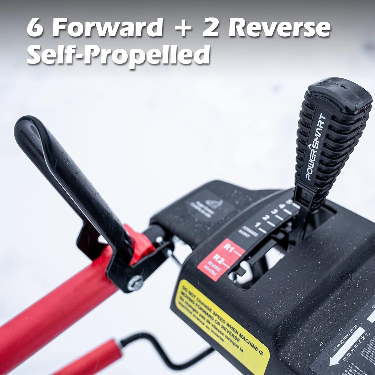 PowerSmart Soplador de nieve de 24 pulgadas, 2 etapas, motor de 212 cc, alimentado a gas con arranque eléctrico PS24