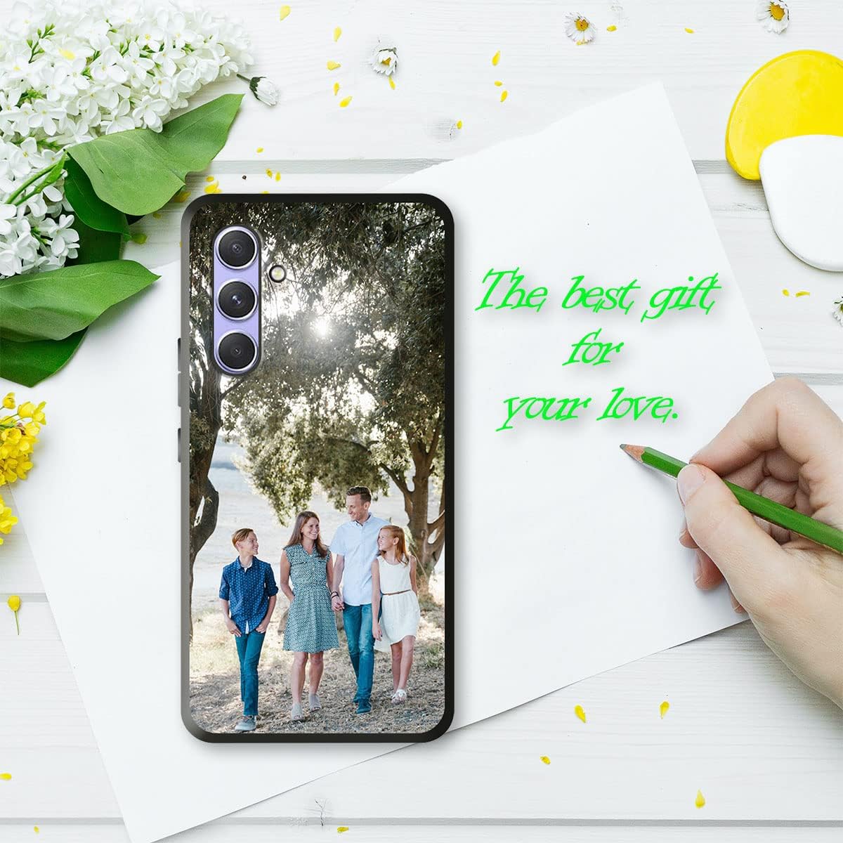 Custom Customize Photo Text Case for Samsung Galaxy A34 5G Personalized Picture Phone Cover for Samsung Galaxy A34 5G Compatible with Samsung Galaxy
