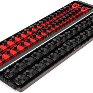 TEKTON Juego de riel y bandeja de enchufe de 38 pulgadas (68 herramientas)  OST91901 TEKTON Juego de riel y bandeja de enchufe de 38 pulgadas (68 herramientas)  OST91901