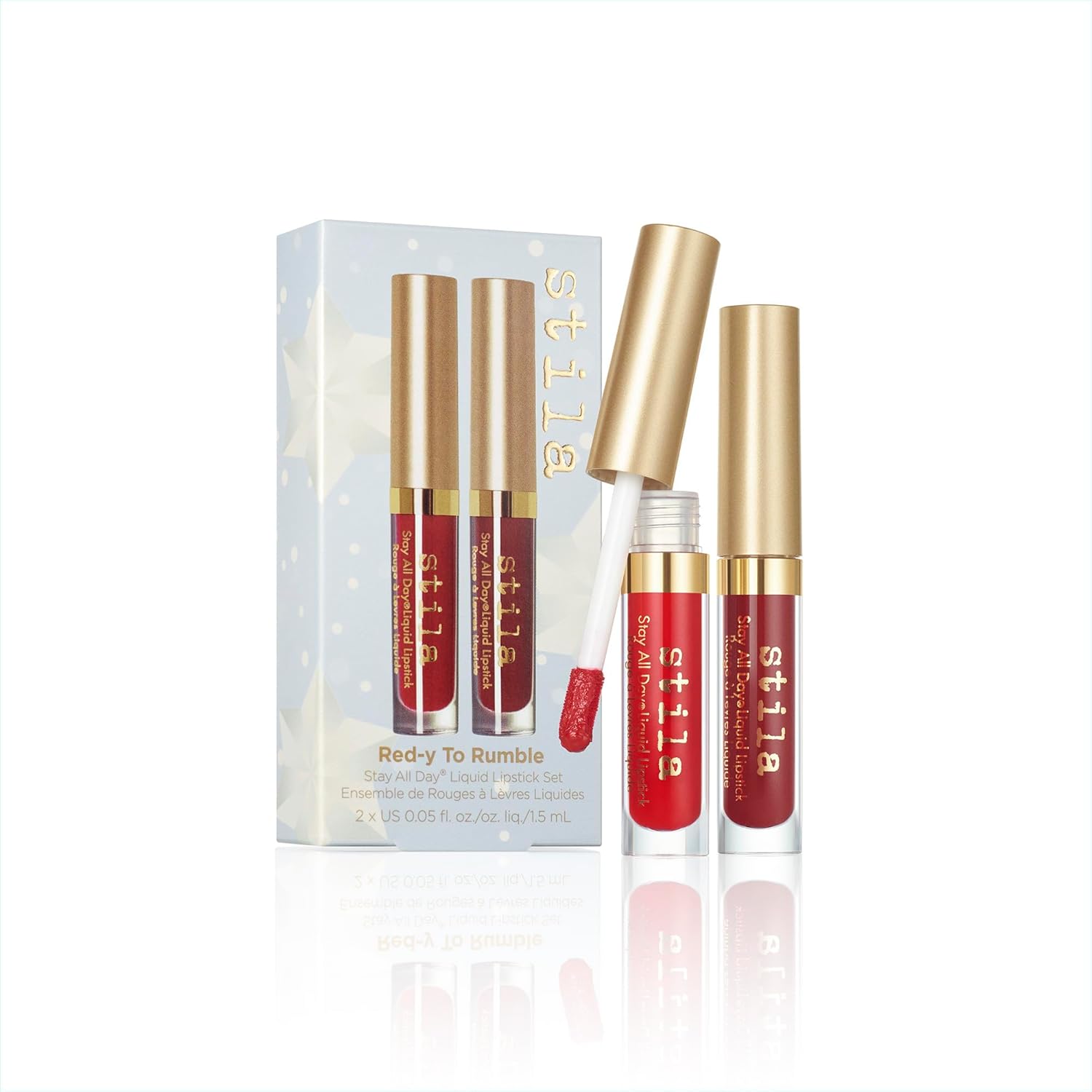 Stila Red-y to Rumble Stay All Day – Juego de lápices labiales líquidos