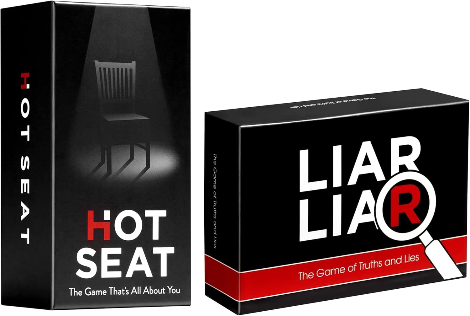 Hot Seat & LIAR LIAR – Paquete de juegos para conocerte – 2 divertidos juegos sociales