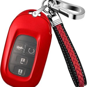 YUBOMT Funda para llavero con llavero para Honda, Rojo – YUBOMT Funda para llavero con llavero para Honda, Rojo –