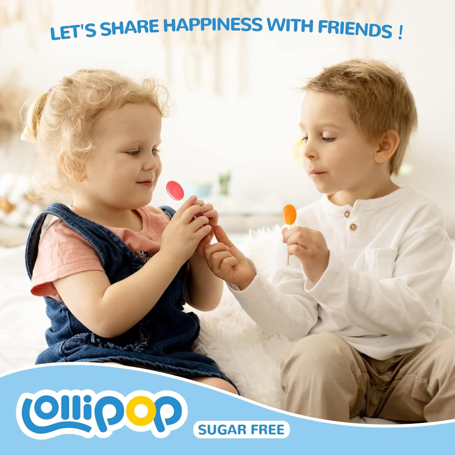 DC24 DAILY CARE Paletas sin azúcar con vitamina C, chupones saludables con xilitol, caramelo duro con sabor a fruta para niños, sin OMG, sin gluten,