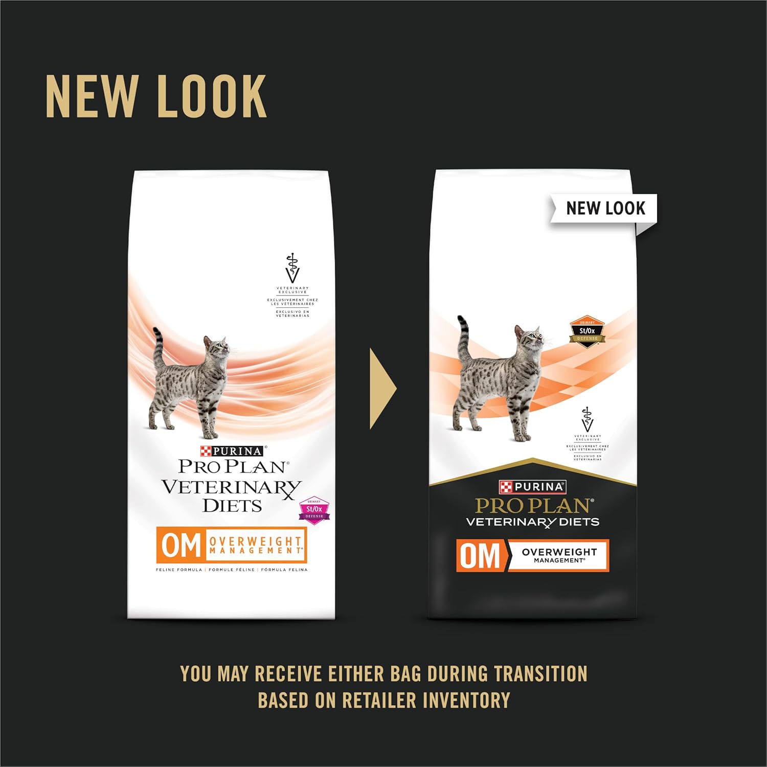 Purina Pro Plan Veterinary Diets OM – Alimento seco para gatos con fórmula felina para control de sobrepeso, bolsa de 16 libras