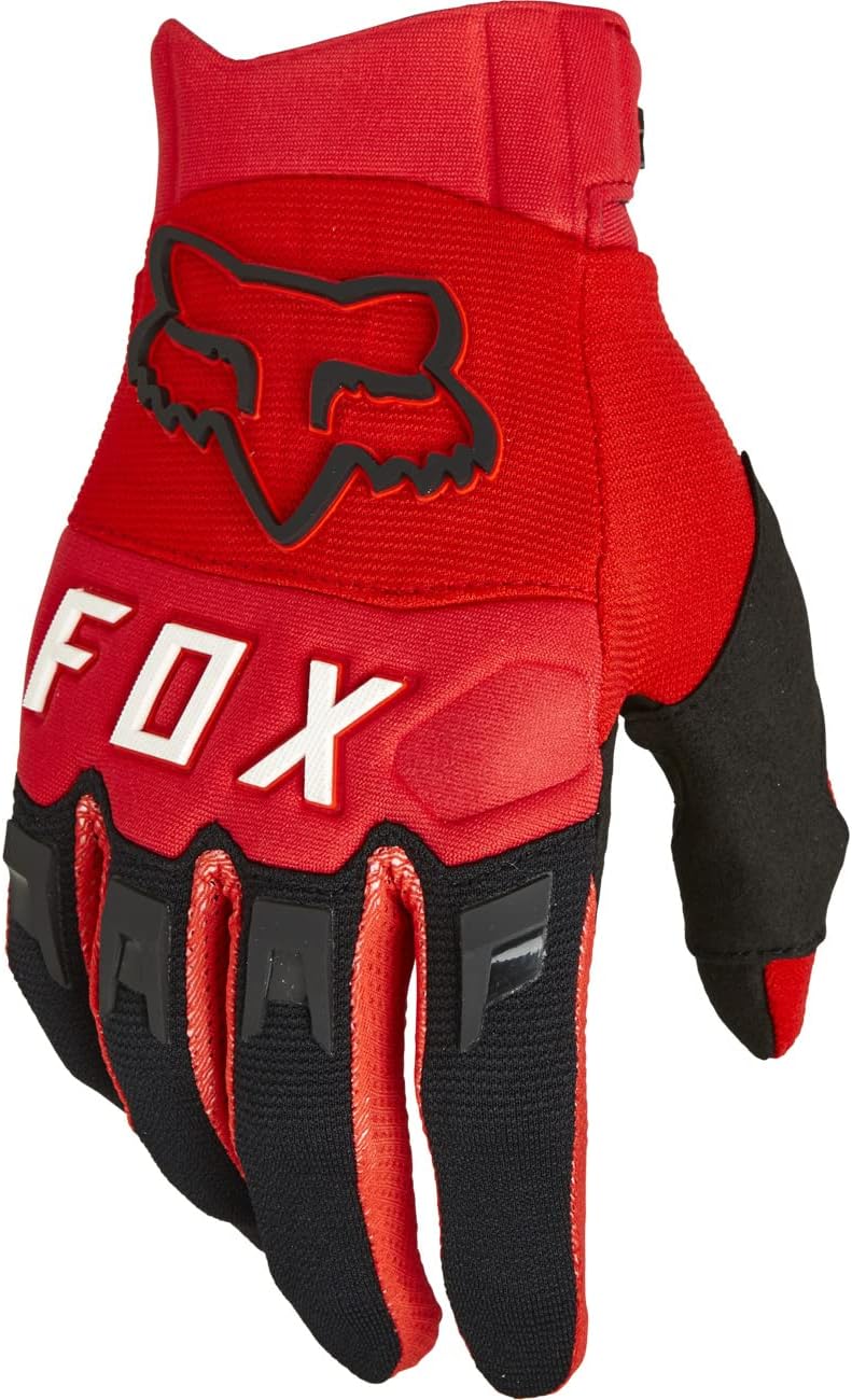 Fox Racing Dirtpaw Guantes de motocross, color rojo fluorescente, L, para hombre
