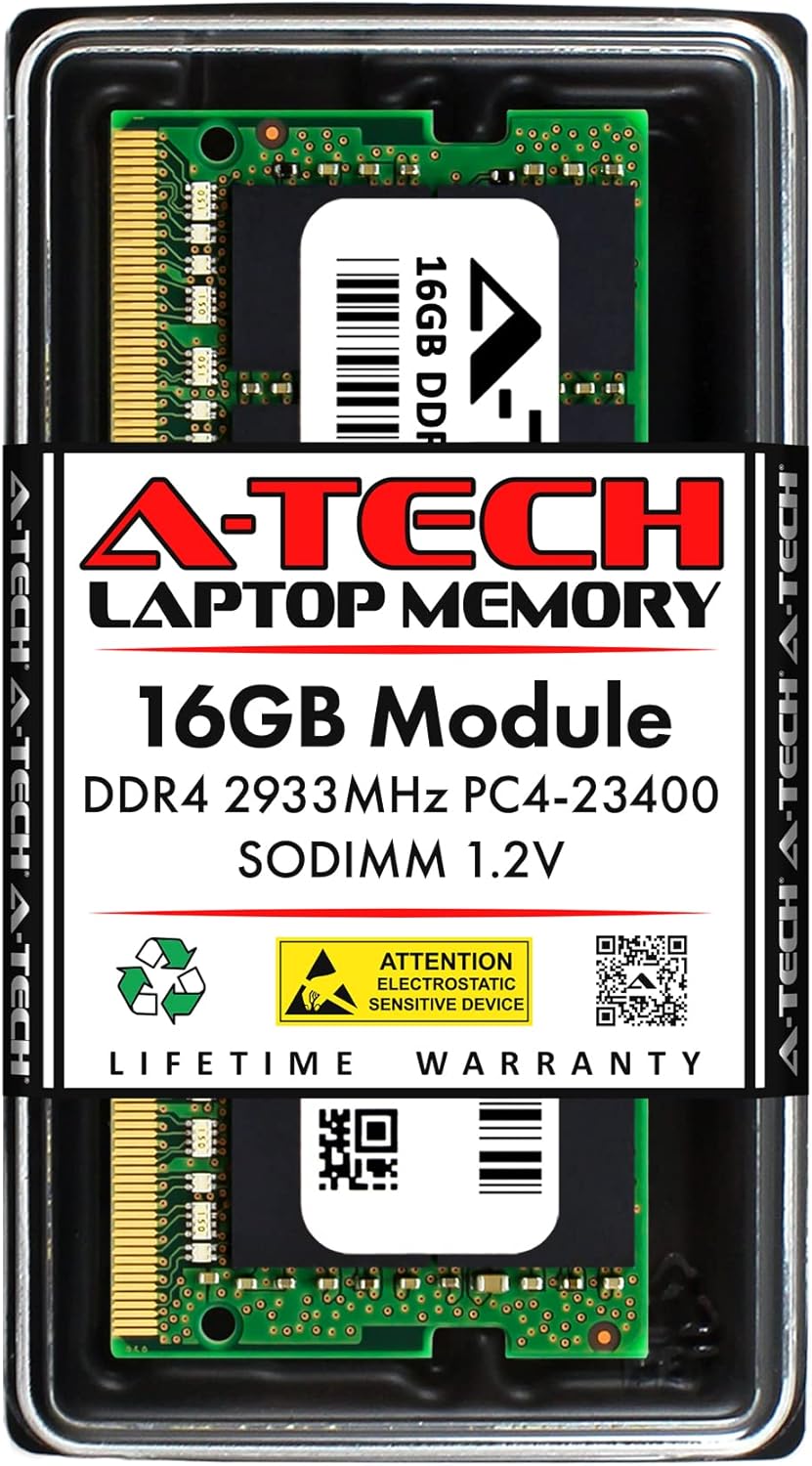 A-Tech 16 GB de RAM compatible con ASUS TUF Gaming F15 (Intel de 10 generación)  DDR4 2933MHz PC4-23400 SODIMM 1.2V 260 pines no ECC actualización