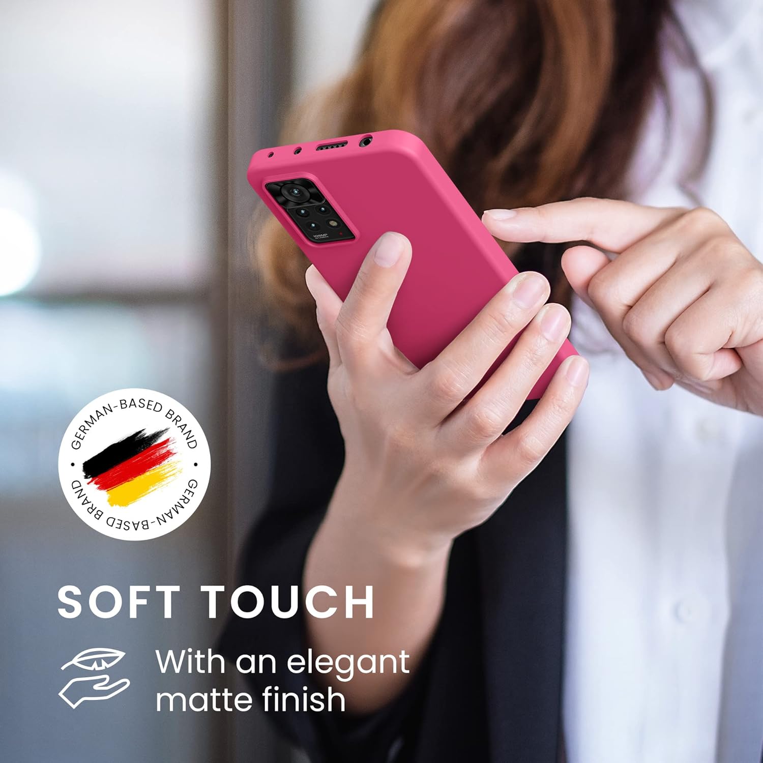 kwmobile Funda compatible con Xiaomi Redmi Note 11 ProNote 11 Pro (5G)  Note 12 Pro (4G) – Funda protectora de silicona TPU suave y delgada – Rosa