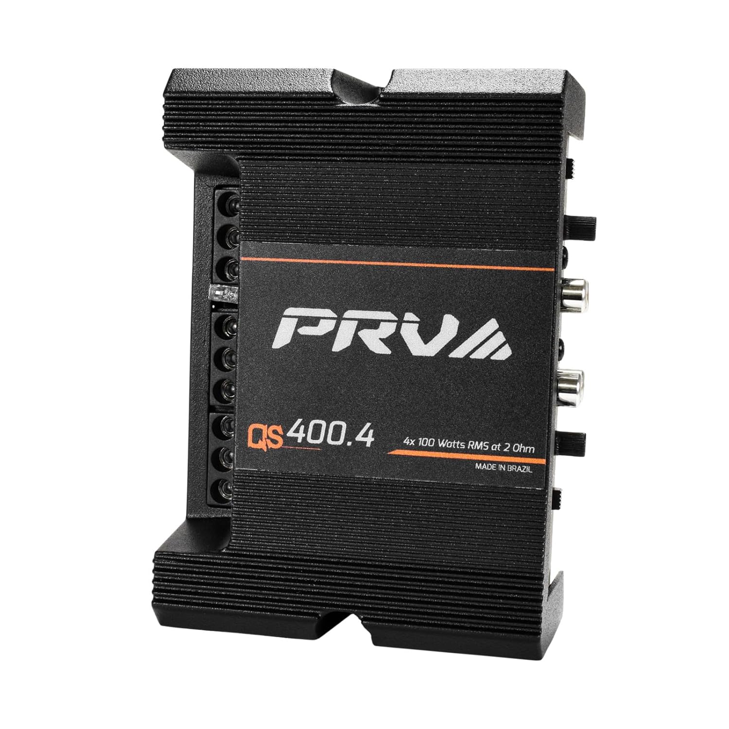 PRV Audio QS400.4 2 Ohm Mini Compact 4 Channel Amplificador de audio para automóvil 4 x 100 vatios RMS a 2 Ohm – Estéreo 12 voltios Amp Clase D