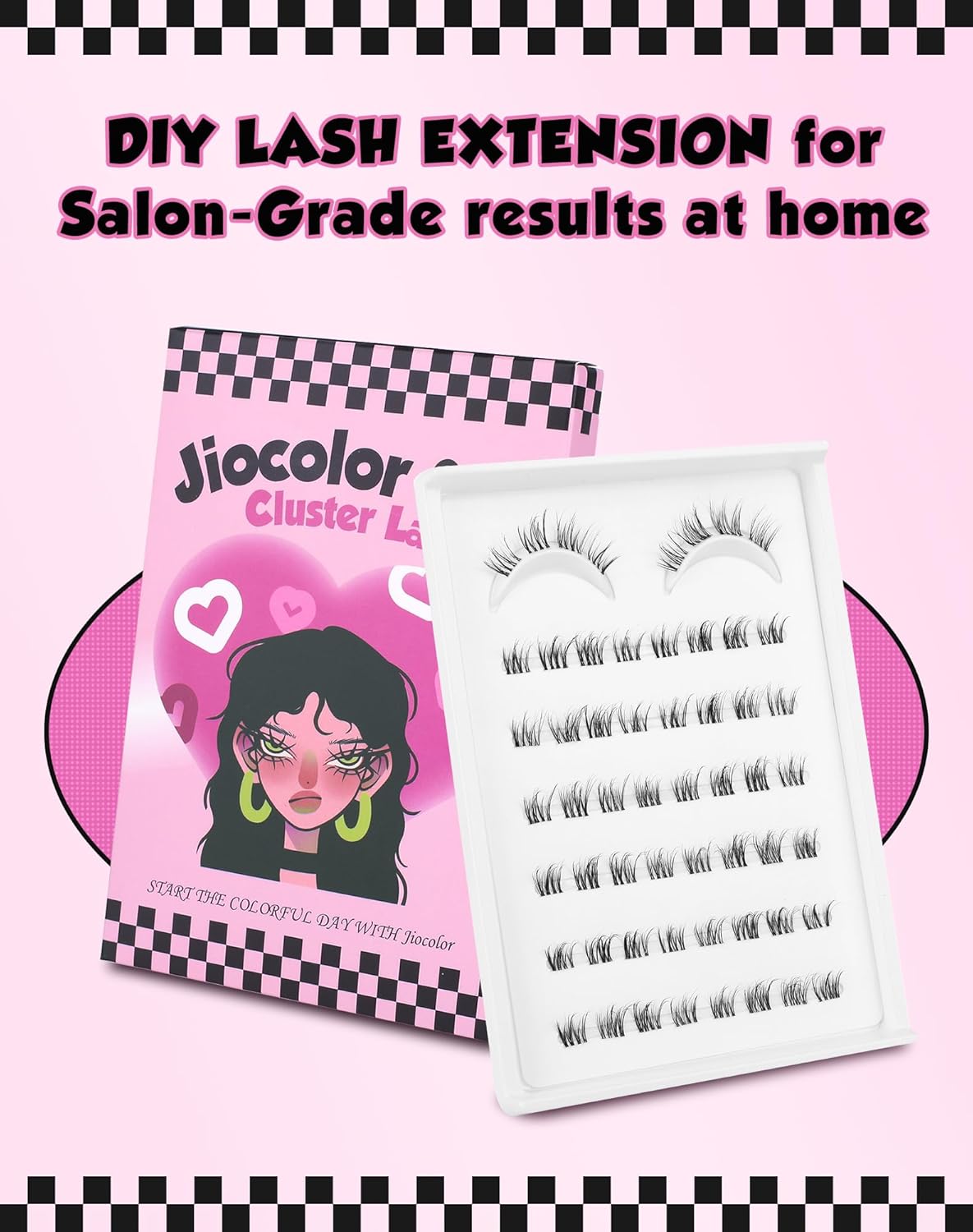 DY20 – Extensiones de pestañas individuales en racimo de visón natural, pequeñas y medias pestañas postizas 34, extensiones de pestañas postizas