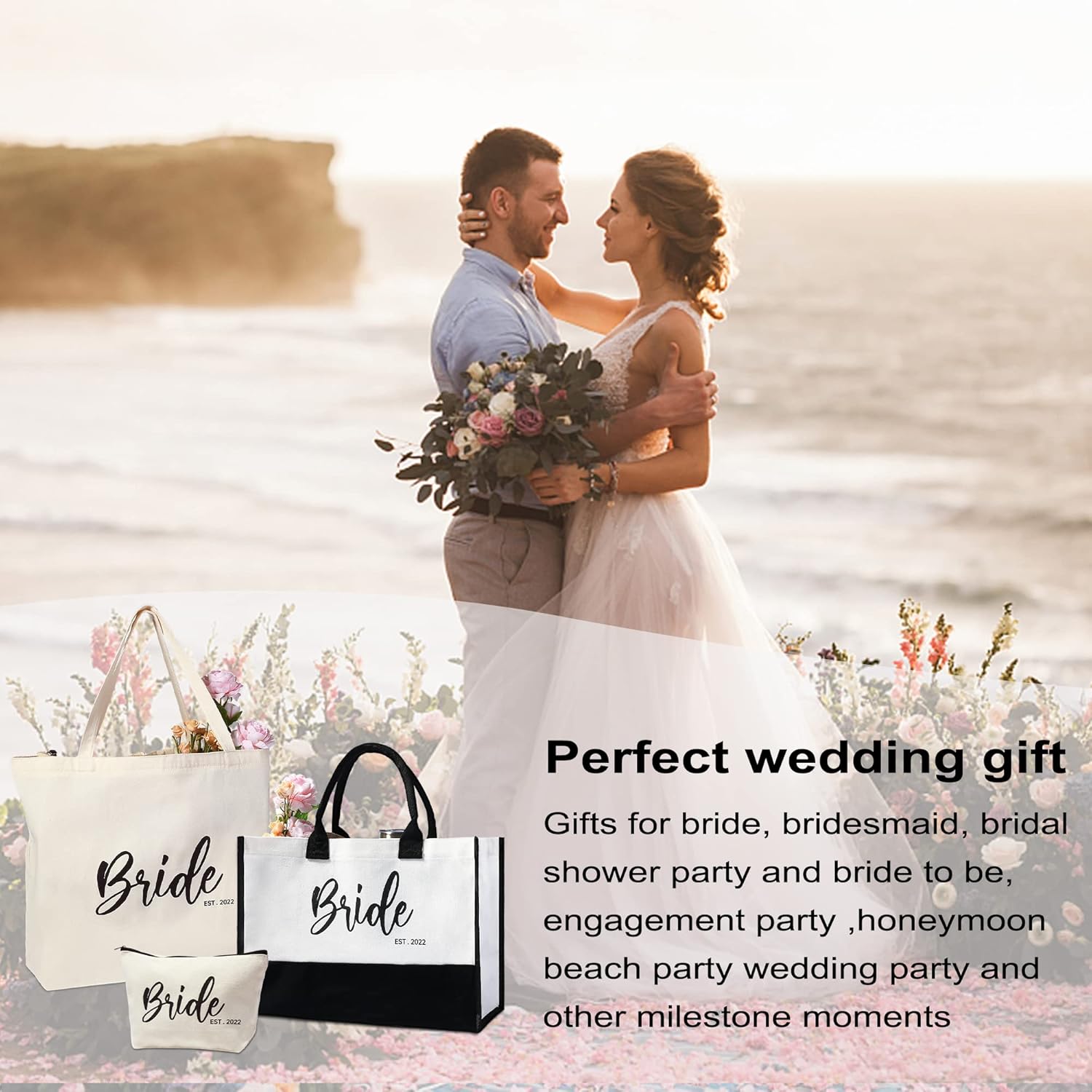 Teacher Appreciation Gifts for Women -2 psc Best Ever Teacher Tote Bags,Valentines Days Gifts Ideas for Teacher Mom