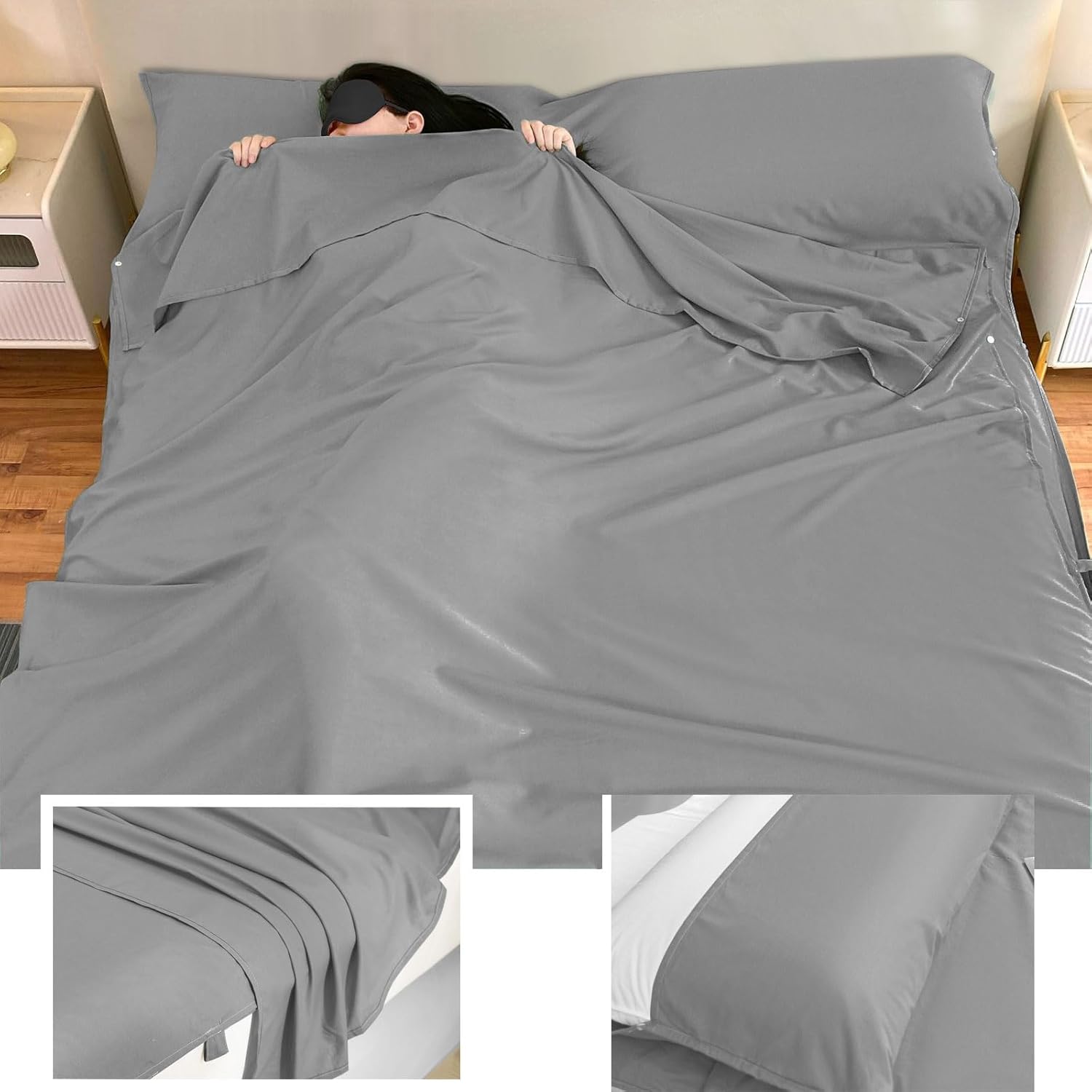Saco de dormir para acampar y viajar sábanas para adultos – Hostels & Traveling Sleep Sack