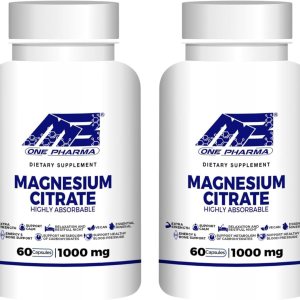 Citrato de magnesio, paquete de 2  altamente absorbible  Promueve huesos saludables, apoya las funciones nerviosas y musculares  60 cápsulas cada Citrato de magnesio, paquete de 2  altamente absorbible  Promueve huesos saludables, apoya las funciones nerviosas y musculares  60 cápsulas cada