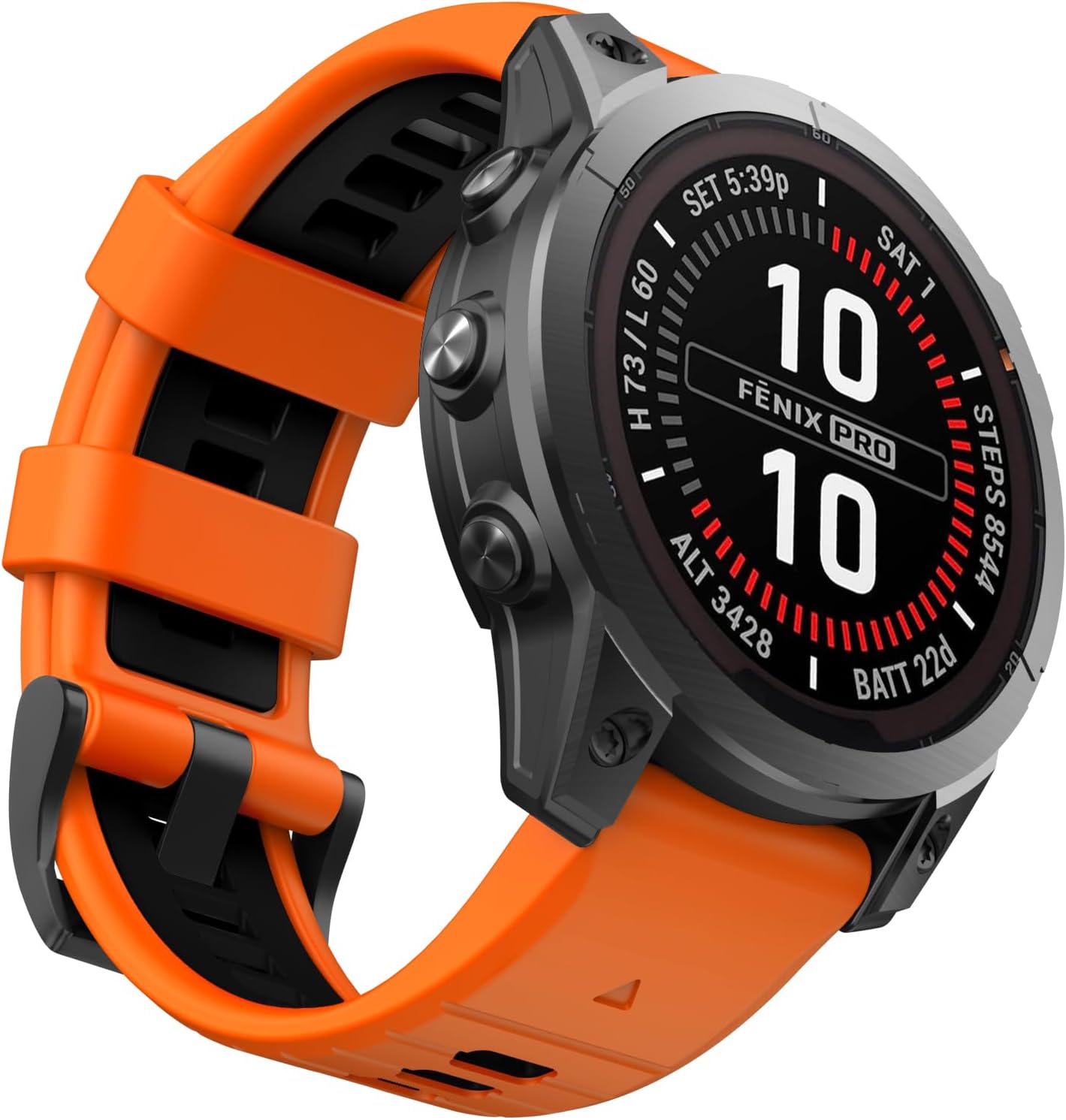 OVERSTEP Correa de reloj para Fenix 7, Fenix 6, Fenix 5, 0.86 pulgadas, bandas de repuesto resistentes para Garmin Fenix 5 PlusFenix 6 ProFenix 7