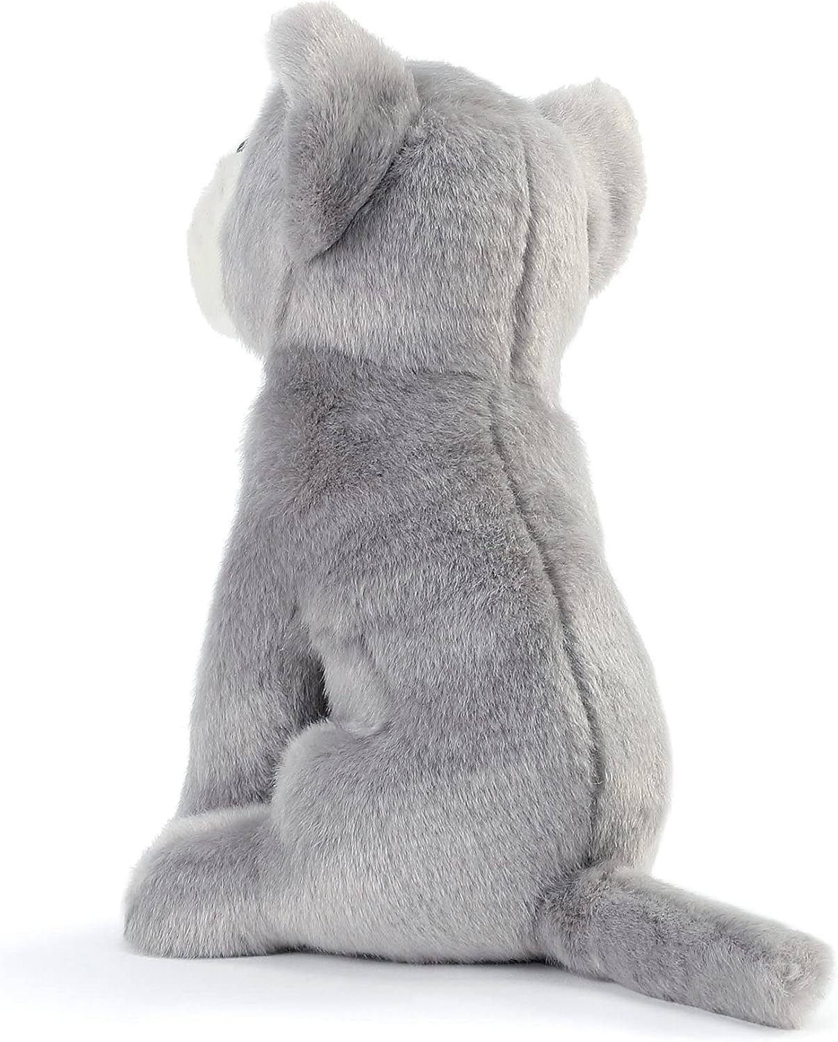 DEMDACO Pittie Mix Rescue Breed Dog – Figura de peluche gris de 10 pulgadas