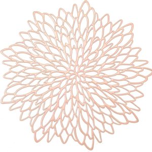 12 manteles individuales decorativos de vinilo, huecos, antideslizantes, aislantes de calor, tapete metálico Philopack (oro rosa, 12) 12 manteles individuales decorativos de vinilo, huecos, antideslizantes, aislantes de calor, tapete metálico Philopack (oro rosa, 12)