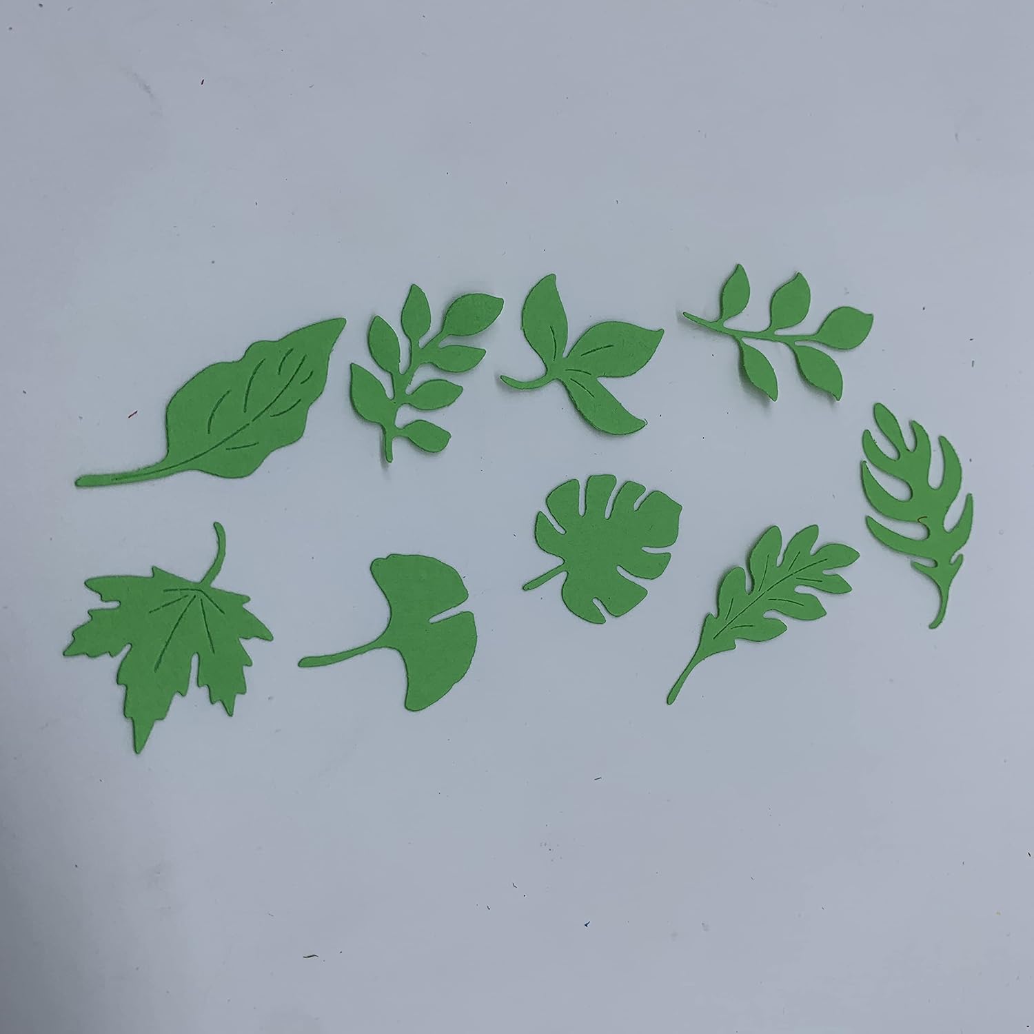 9 troqueles de metal para cortar hojas de hoja, hojas de arce de ginkgo troqueladas, plantillas en relieve, molde de plantilla para álbumes de