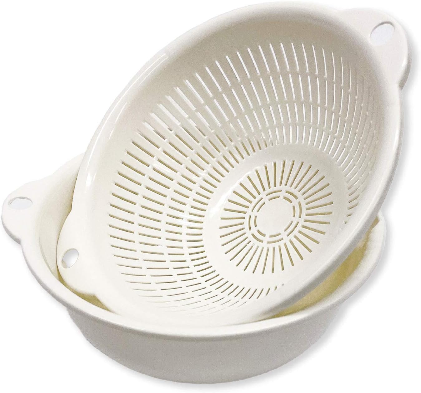 Juego de coladores de cocina pequeños y cuencos. Fácil de usar, 1.2 cuartos de galón, 7 pulgadas, tamaño práctico, para pasta, espaguetis, bayas,