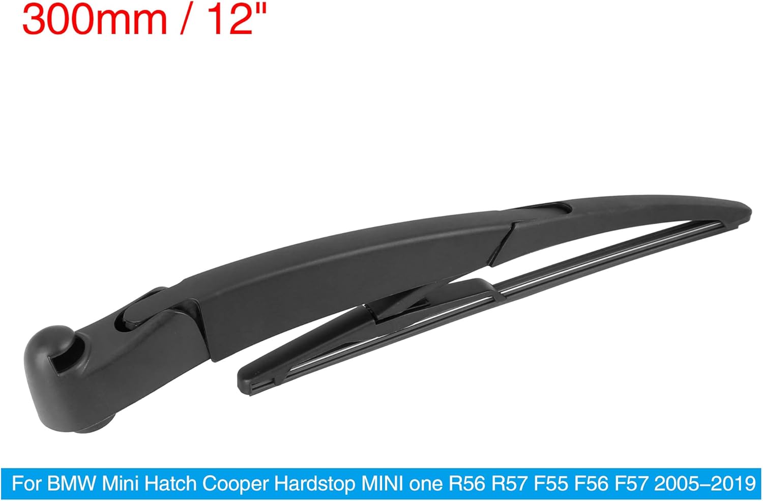X AUTOHAUX Juego de brazos limpiaparabrisas trasero 11.811 in 12 pulgadas para BMW para Mini Cooper R50 R53 2004-2006