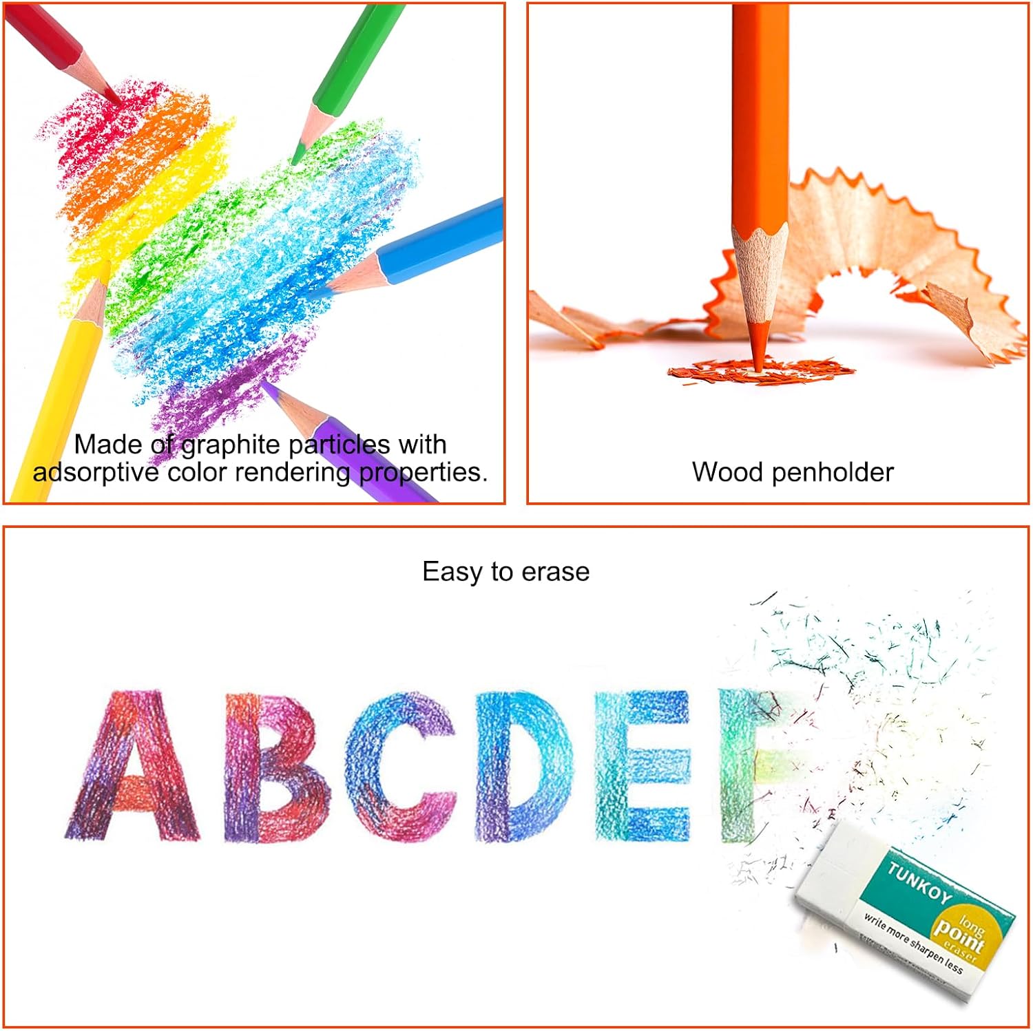 Lápices de colores de 12 colores profesionales para niños y adultos, juego de lápices de dibujo de color artístico