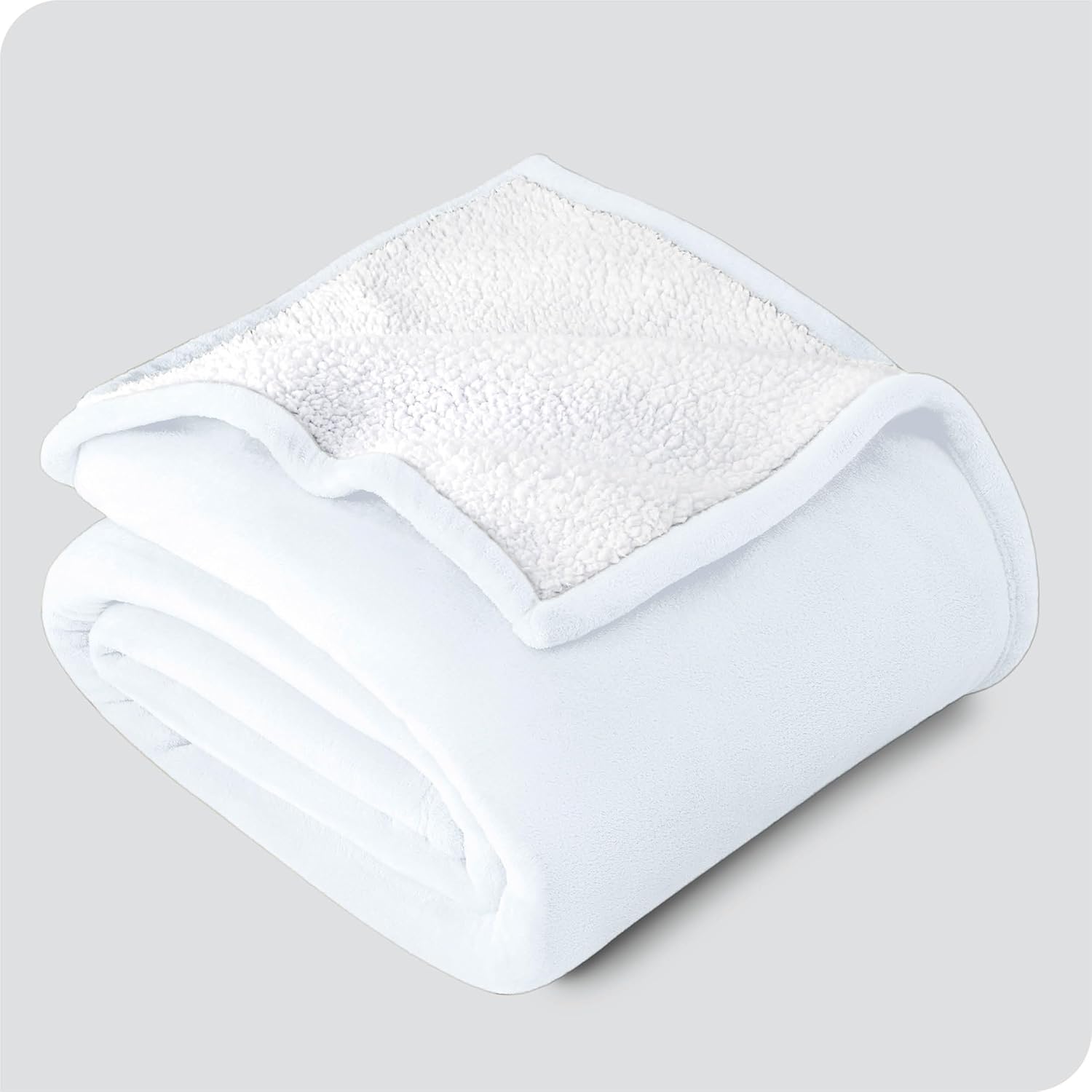 Bare Home Manta de forro polar Sherpa – Manta matrimonialQueen – Manta para cama, sofá, camping y viajes – Cálida y ligera – Manta de felpa