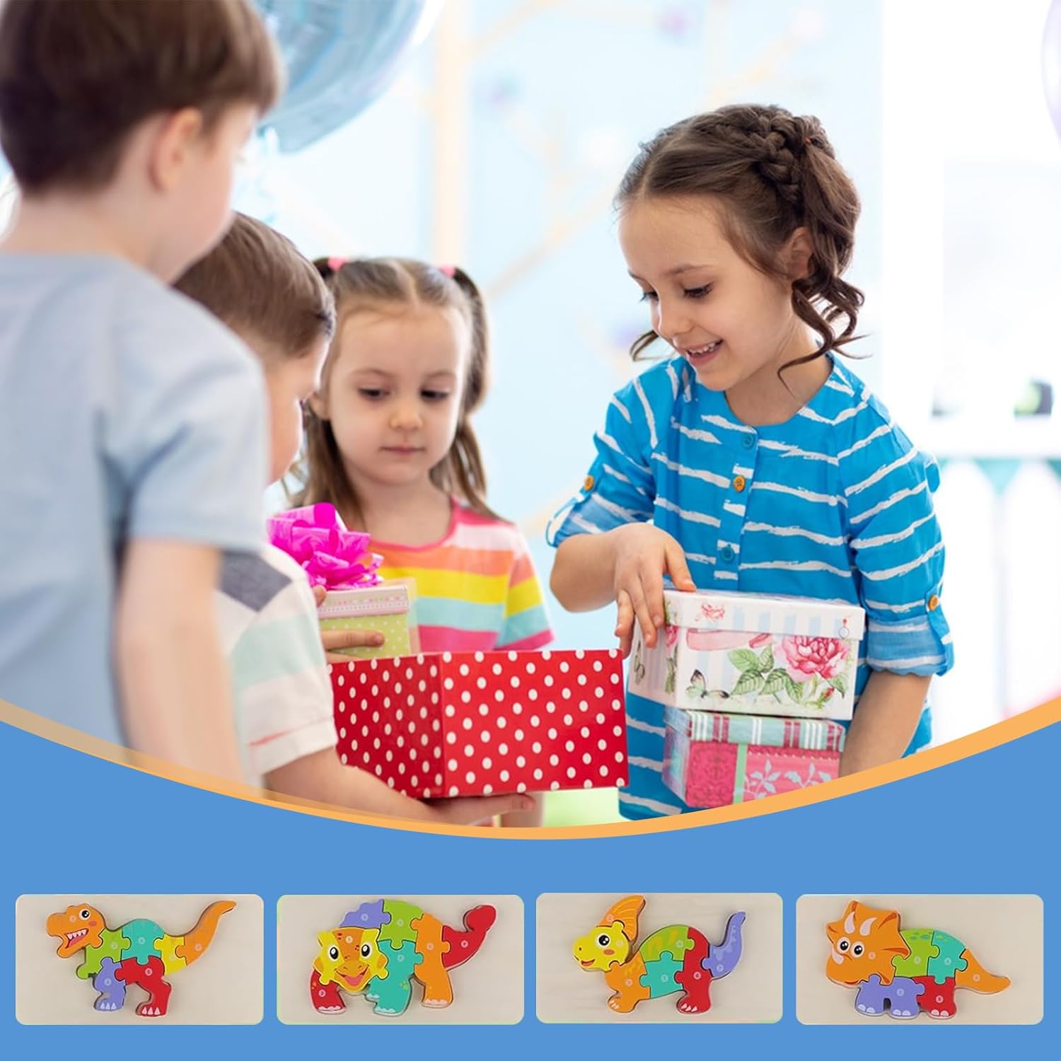 Rompecabezas para niños de 3 a 5 años, números 1 a 10, vehículos de madera, rompecabezas de niños cognitivos de primera infancia, juguetes