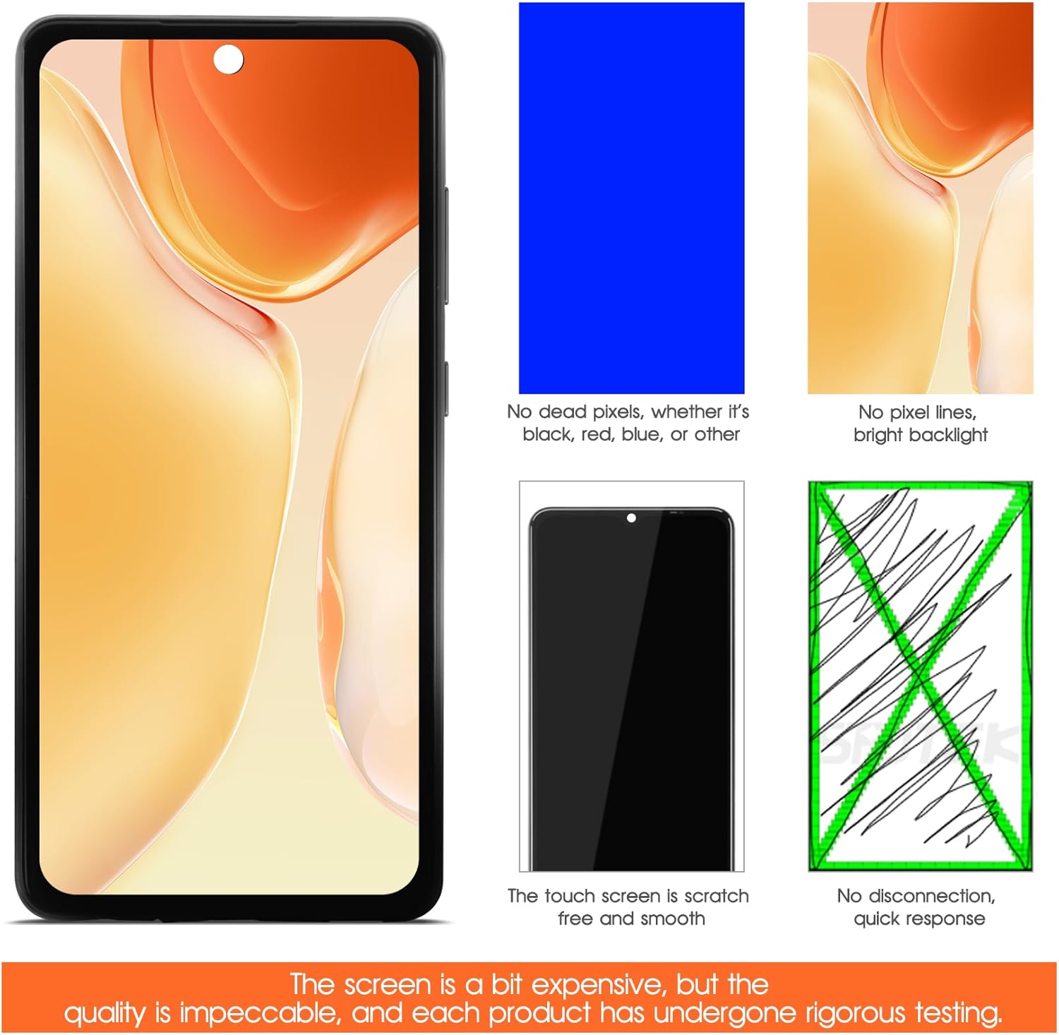 Incell – Pantalla LCD para Samsung Galaxy A52 4G de repuesto para Samsung A525 pantalla LCD SM-A525F, SM-A525M pantalla táctil digitalizador