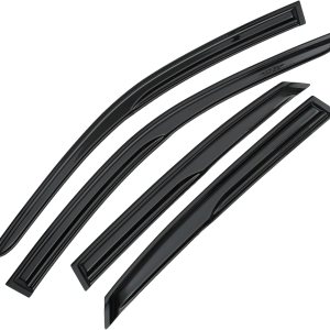 X AUTOHAUX 1 juego de viseras de ventana, protectores de lluvia, deflectores, viseras de ventana duraderas para Honda Civic 2022 2023, color negro X AUTOHAUX 1 juego de viseras de ventana, protectores de lluvia, deflectores, viseras de ventana duraderas para Honda Civic 2022 2023, color negro