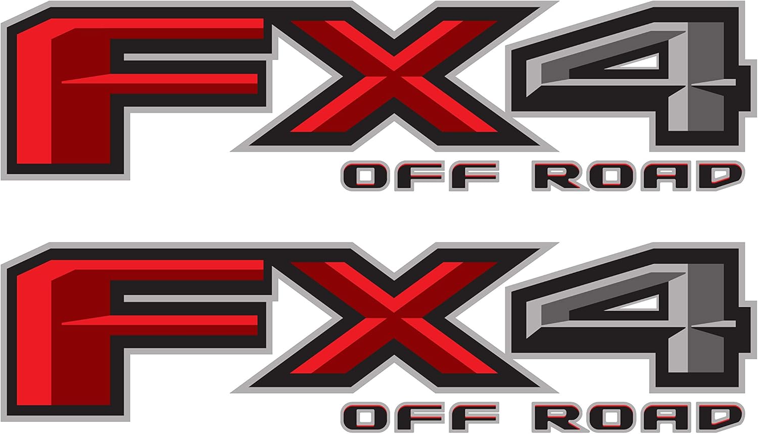 FX4 – Calcomanía de repuesto para bandera negra de Estados Unidos, emblema de cabecera F 150 para camión 4×4 Super Duty (FX4 Off Road calcomanía de