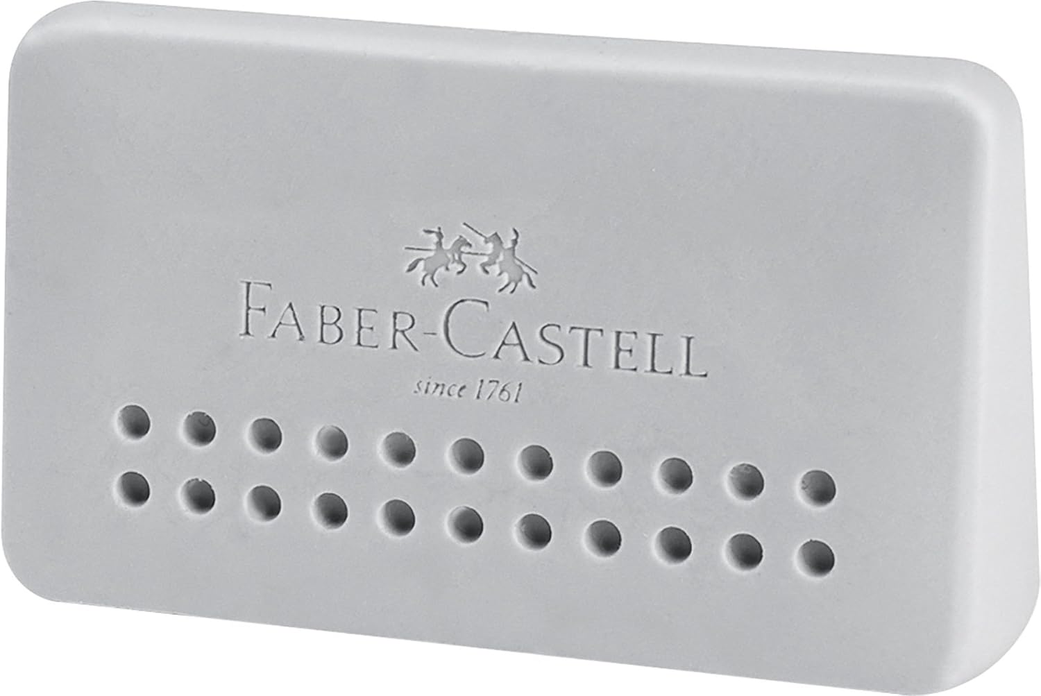Faber-Castell Grip 2001 Eraser 187164 – Instrumento de escritura de bordes, 1 unidad, color gris