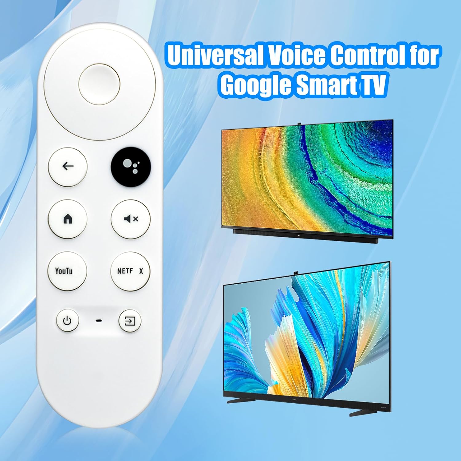 Control remoto de voz de repuesto para Google Chromecast 4K Snow Snow Streaming Media Player G9N9N GA01409-US GA01919-US GA01920-US GA01920-US