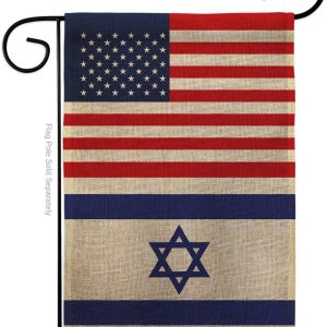 Bandera israelí estadounidense de bandera de Israel, bandera de arpillera, pared, césped, puerta, habitación, póster al aire libre, tapiz interior Bandera israelí estadounidense de bandera de Israel, bandera de arpillera, pared, césped, puerta, habitación, póster al aire libre, tapiz interior