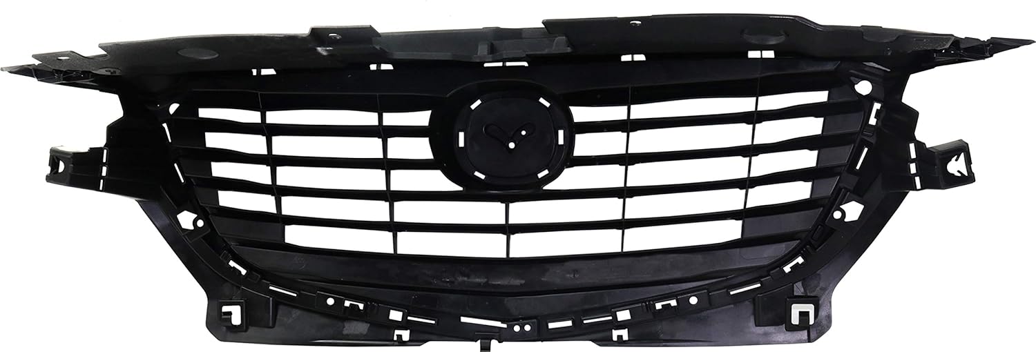 Evan-Fischer – Conjunto de parrilla compatible con Mazda CX-3 texturizado 2016-2018 con carcasa e inserto gris oscuro – CAPA