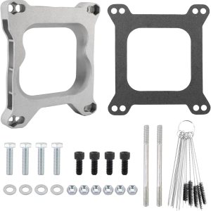 1932 Kit adaptador de junta de carburador de 34″ 4Bbl a 4Bbl, plata 1932 Kit adaptador de junta de carburador de 34″ 4Bbl a 4Bbl, plata