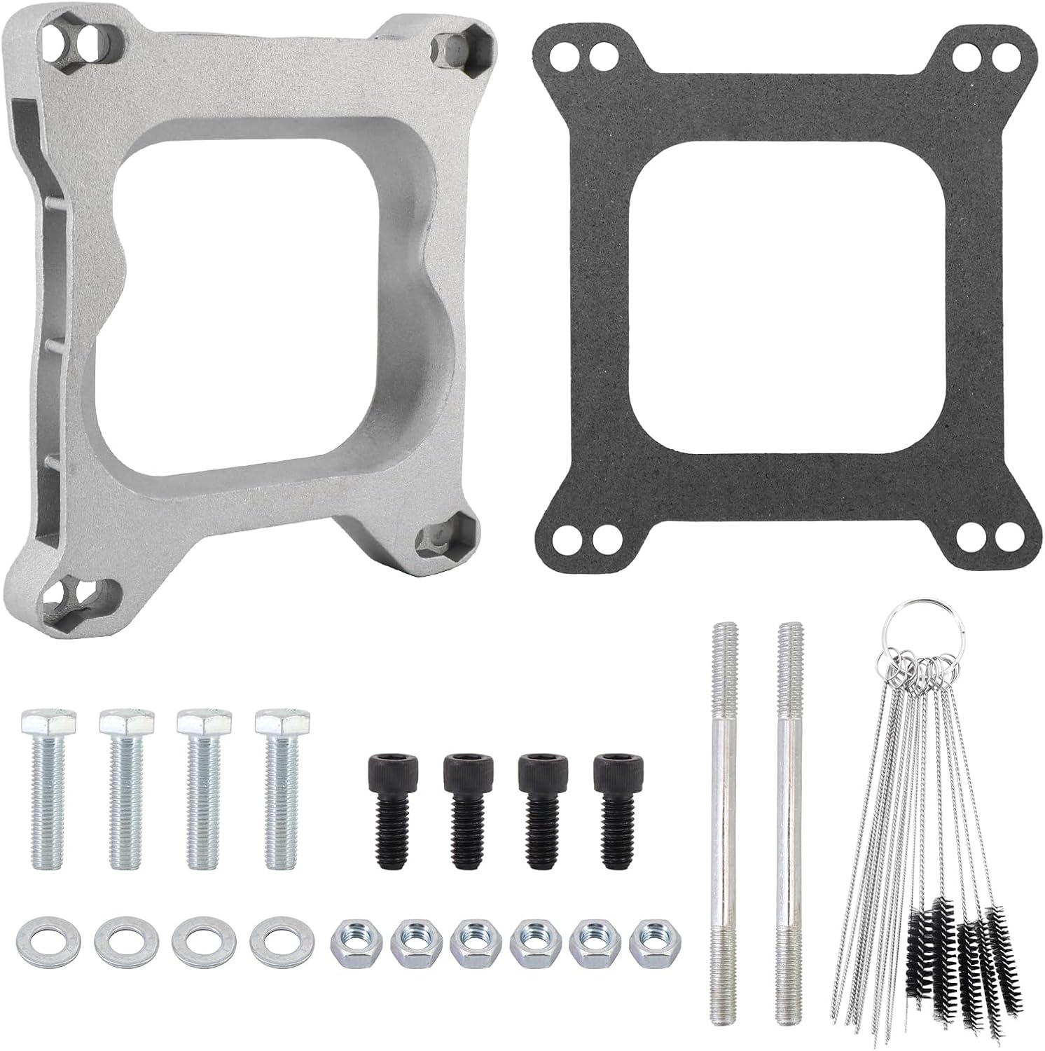 1932 Kit adaptador de junta de carburador de 34″ 4Bbl a 4Bbl, plata