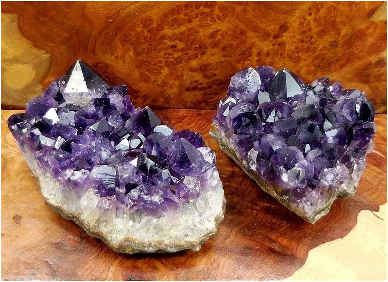 Amethyst Stone Quartz Cluster Point Natural Gemstone Crystal Rock Reiki