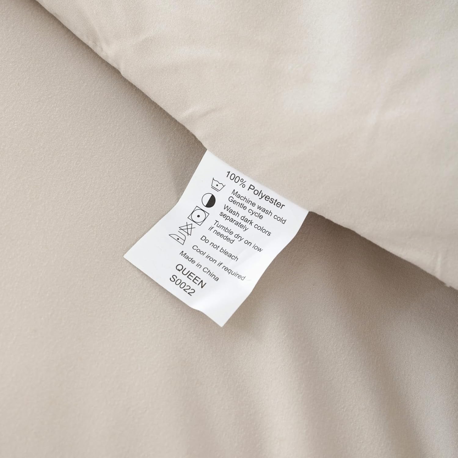 ROSGONIA Juego de edredón beige tamaño Queen, 3 piezas (1 edredón beige bohemio y 2 fundas de almohada), ropa de cama ligera y suave para todas las