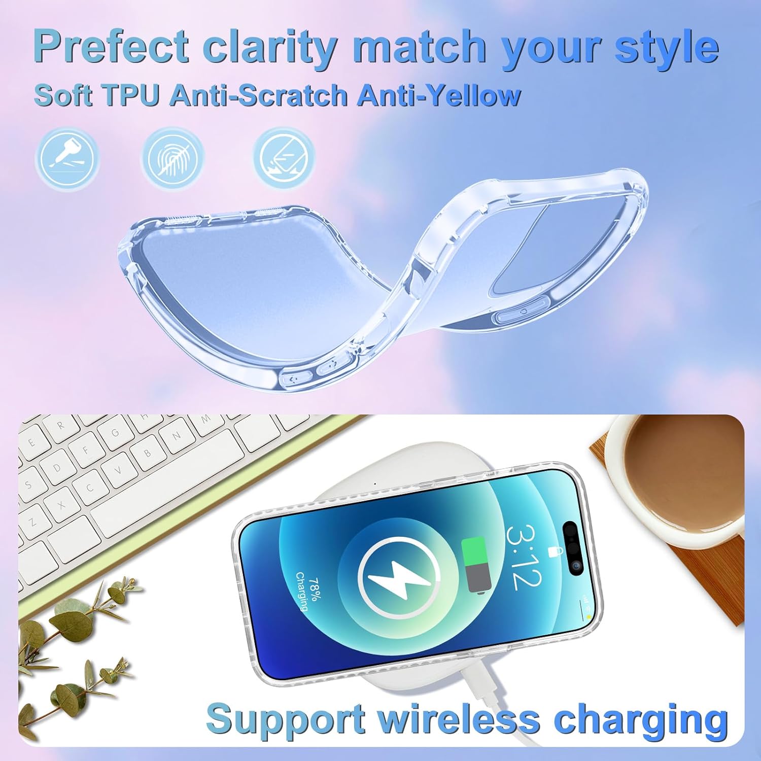 Jowhep Funda para iPhone 15 Pro Max, diseño de cinta musical retro femenina para niñas, niños, adolescentes, mujeres, funda divertida, única,