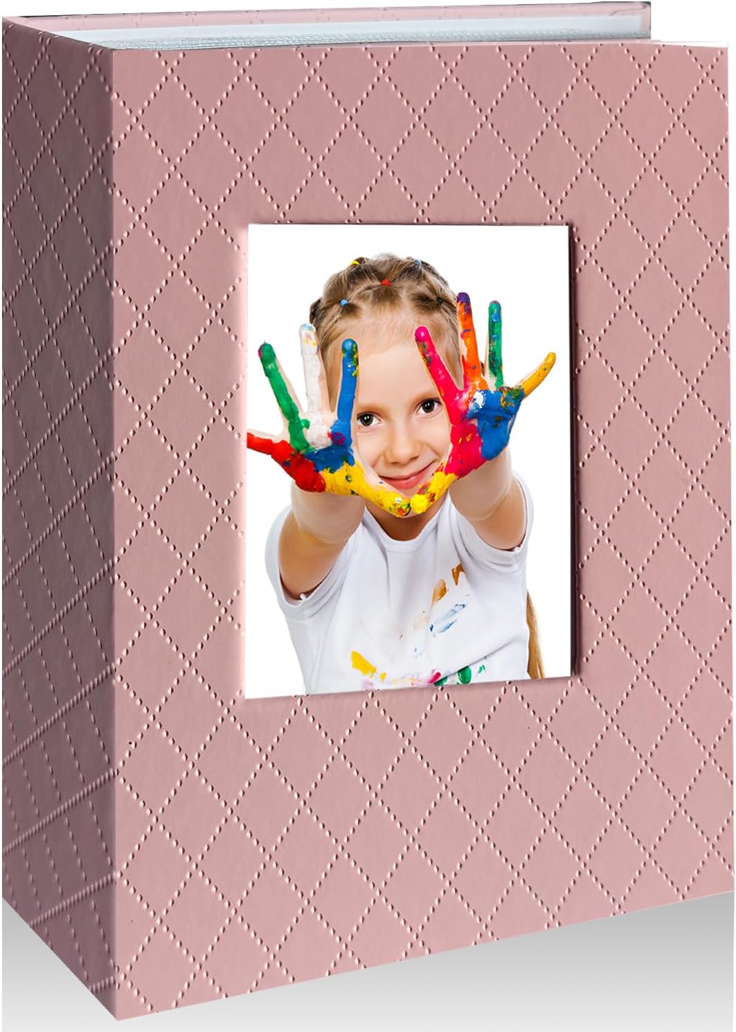 Zoview Art Álbum de fotos pequeño portátil de 4 x 6 pulgadas, cada 28 páginas transparentes con capacidad para 56 imágenes, mini álbumes de piel