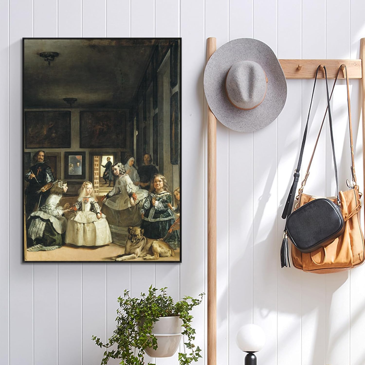 Yomcut Diego Velázquez – Lienzo decorativo para pared, póster de Las Meninas, famosas reproducciones de pintura al óleo, impresiones clásicas,