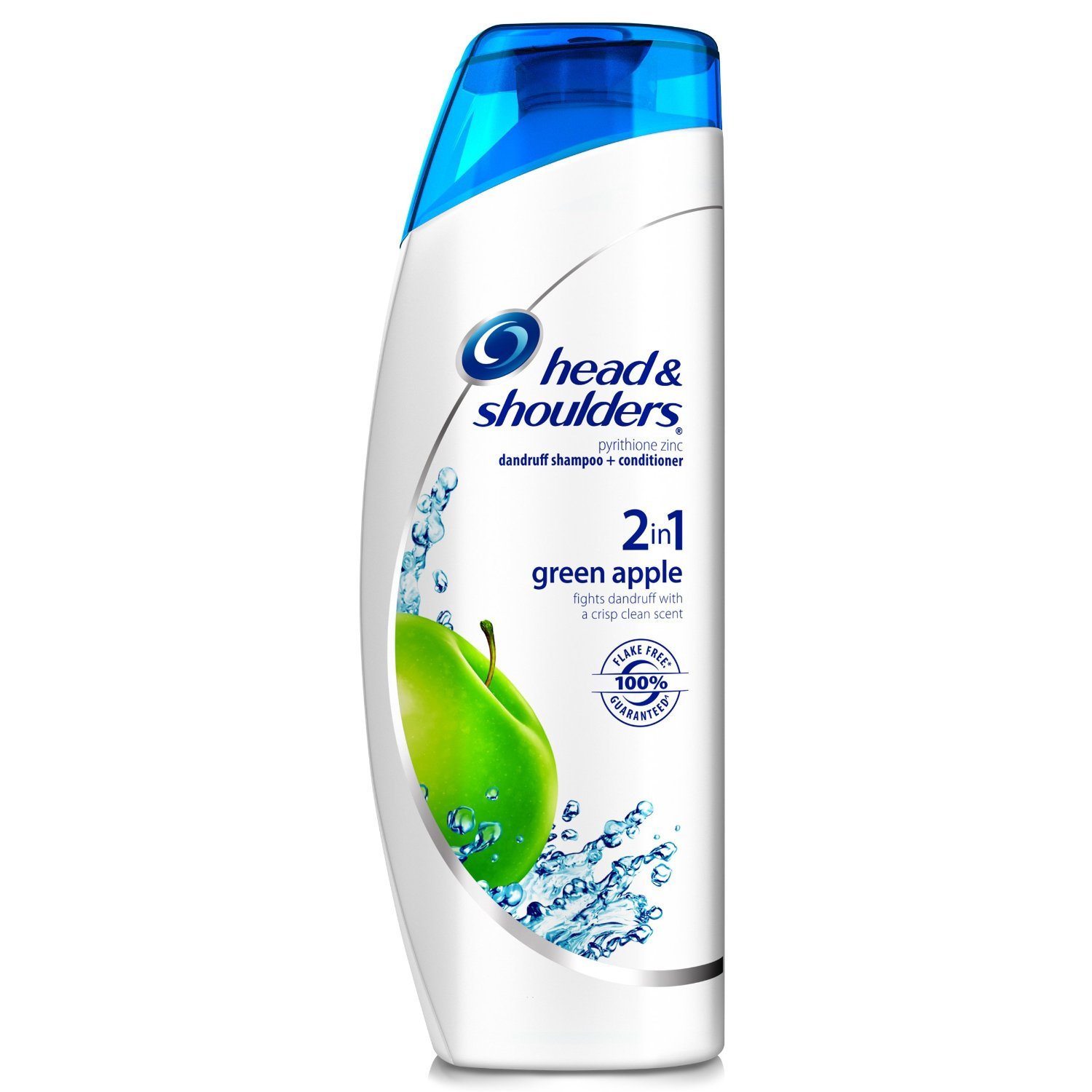 Head & Shoulders Champú 2 en 1 para la caspa + acondicionador, manzana verde, 13.5 onzas (paquete de 4)
