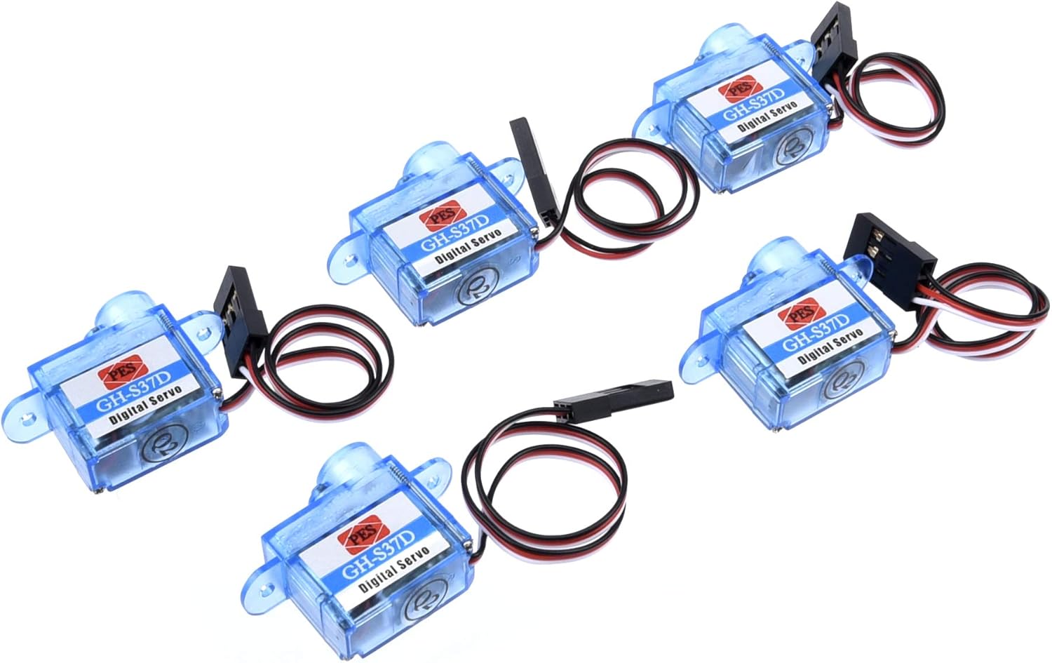 YoungRC Micro 0.13 oz Servo GH-S37D Mini Servo Digital para Control Aeromodelación Aviones Dirección de Vuelo RC Avión Helicóptero Barco Coche 5