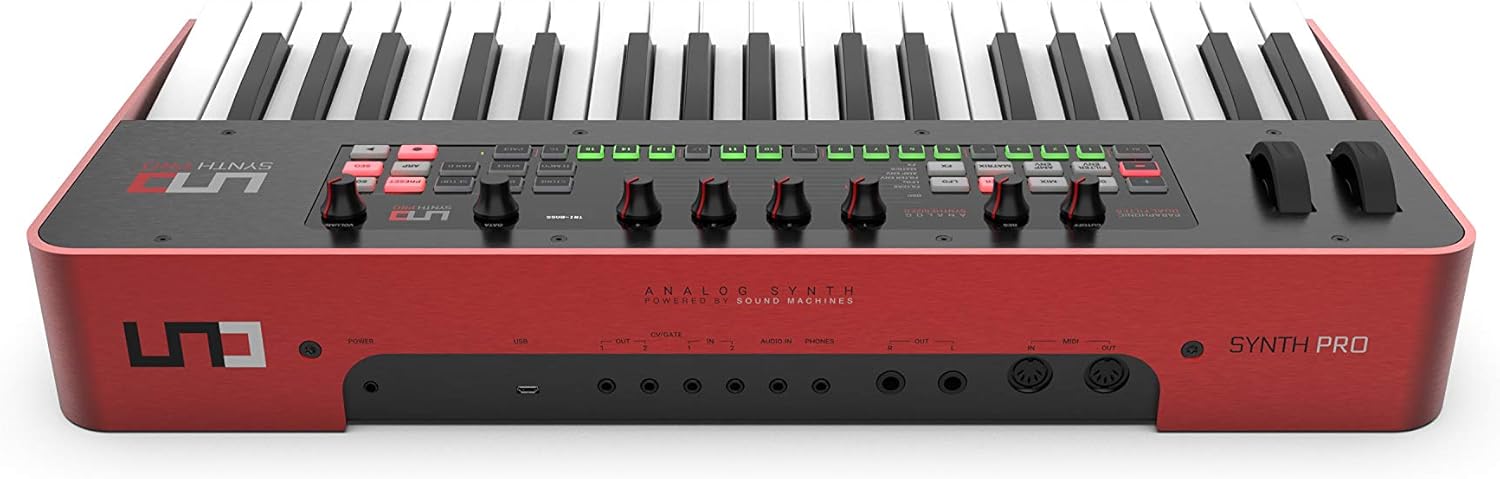 IK Multimedia UNO Synth Pro 3 oscilador sintetizador analógico monofónico Sintetizador de 37 teclas con teclado FATAR ponderado, filtro multimodo,