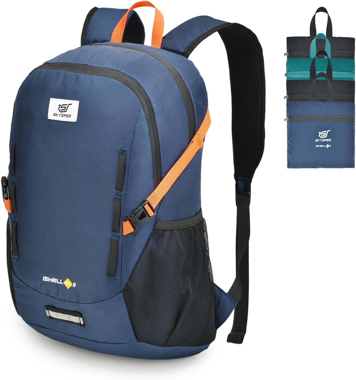 SKYSPER Mochila ligera de senderismo  Mochila de viaje pequeña de 20L Mochila plegable resistente al agua para mujeres y hombres