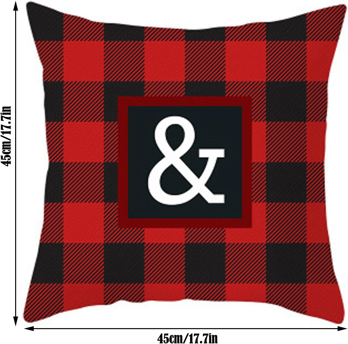 TUNKENCE Fundas de almohada navideñas para el hogar, sofá, granja, decoración de Navidad, 18 x 18 pulgadas, para sofá, hogar, 18 x 18 pulgadas