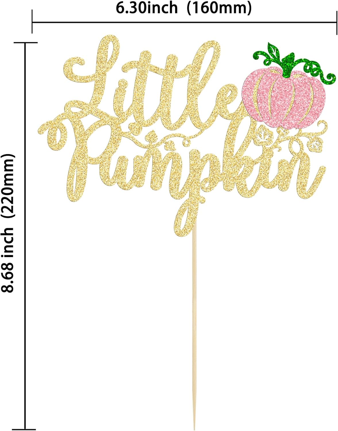 Gyufise Decoración para pastel de calabaza pequeña, decoración de pastel de calabaza, baby shower, decoración para tartas temáticas de otoño, baby