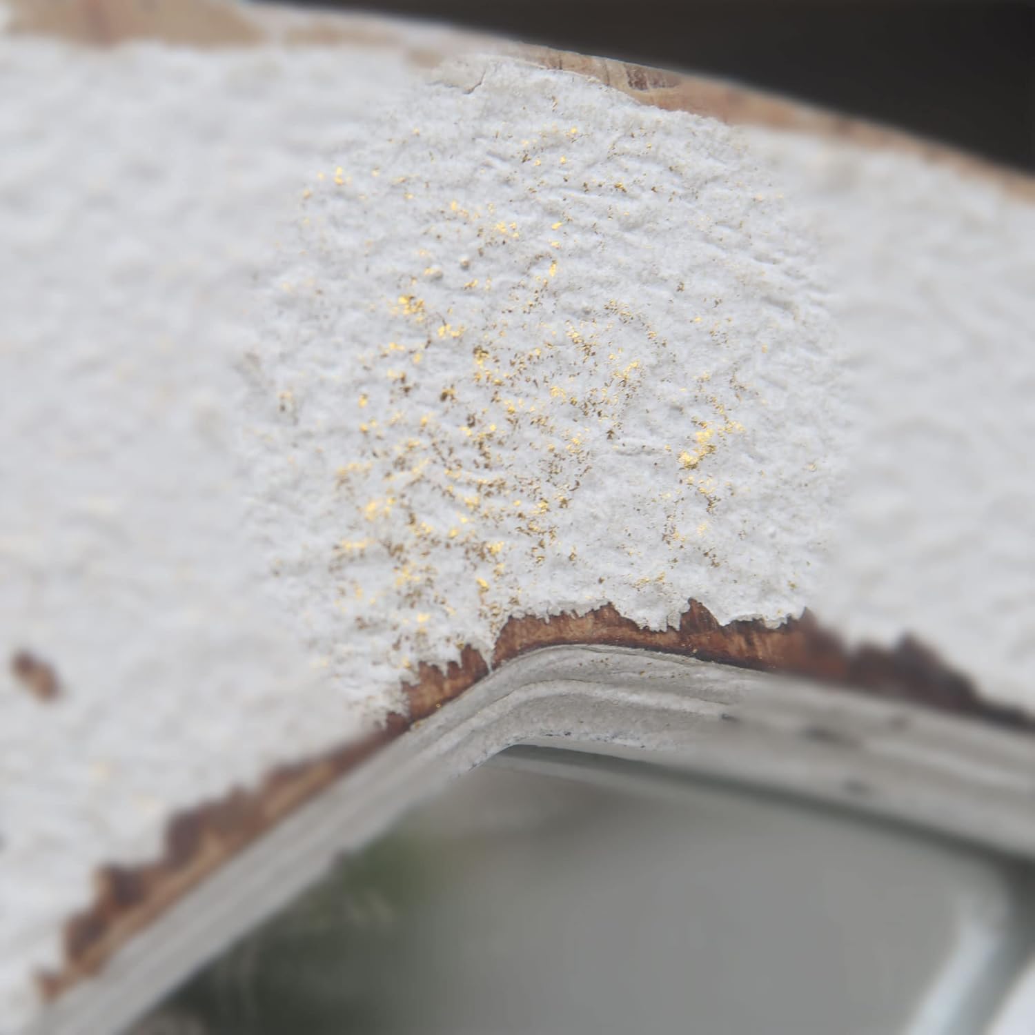 Espejo de pared de madera con arco de catedral rústico, espejo de pared con marco de madera rústica para ventana, color blanco envejecido, 31-78