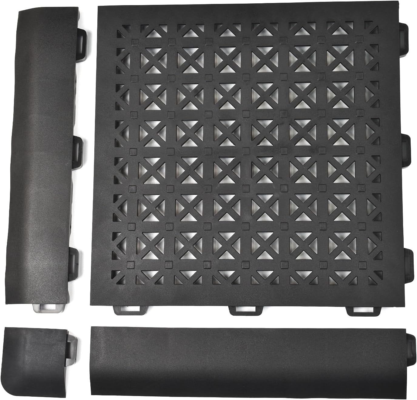Greatmats StayLock – Azulejos perforados, 1 x 1 pie x 0.5 pulgadas, cubierta de área húmeda para exteriores, paquete de 26
