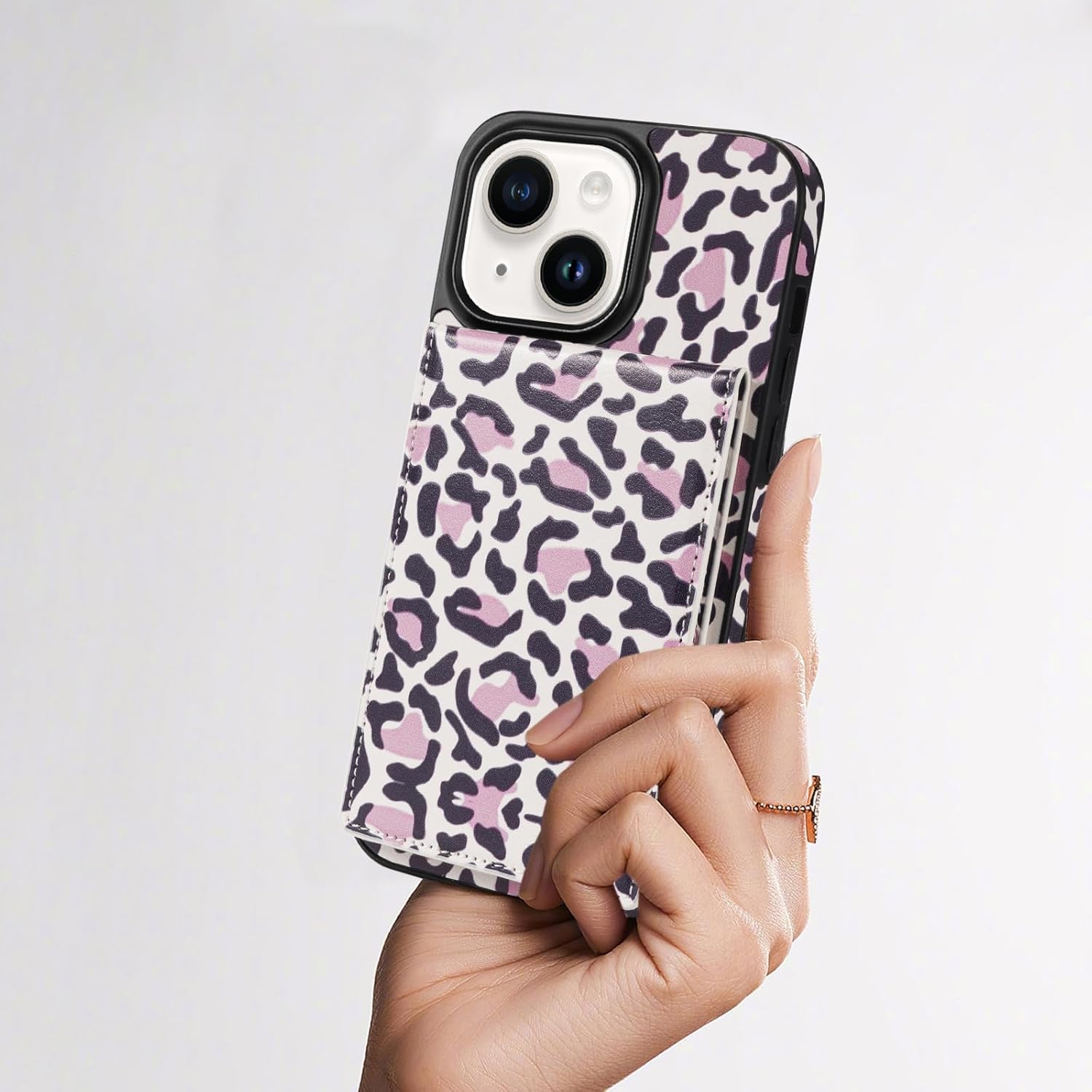 Asuwish Funda para iPhone 15 Plus de 6.7 pulgadas, funda tipo cartera con protector de pantalla, soporte para tarjeta RFID, soporte de ranura para