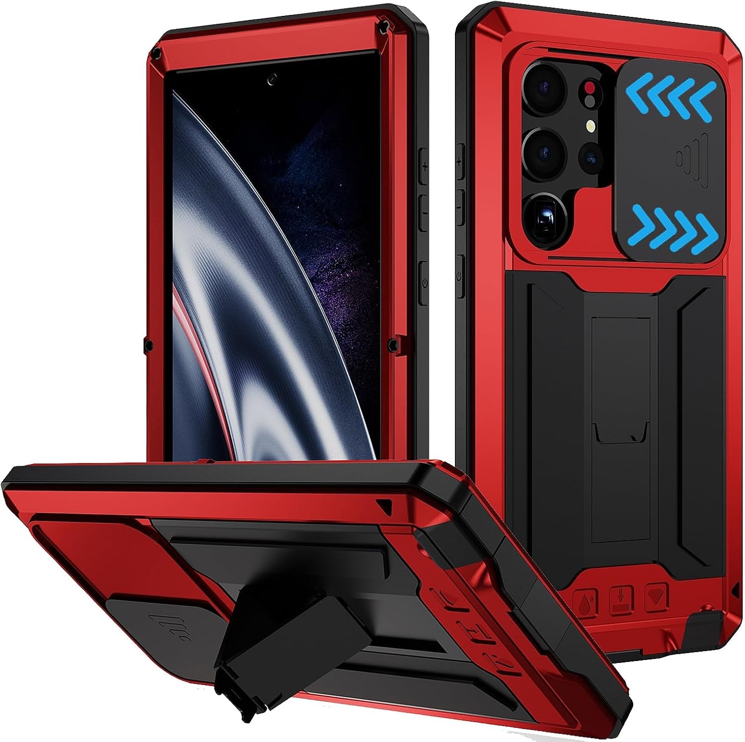 Funda protectora resistente al agua para Samsung Galaxy S23 Ultra 5G, resistente al agua, resistente al agua, a prueba de golpes, funda protectora